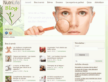 Tablet Screenshot of blog.nutrilifeshop.com